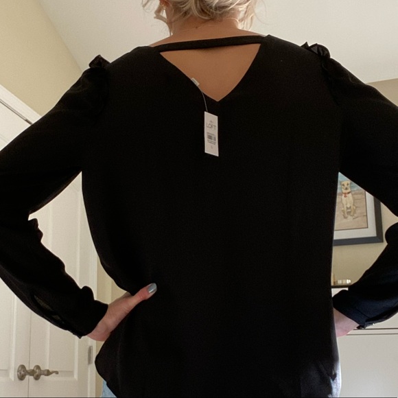 LOFT Black Blouse - Picture 2 of 3